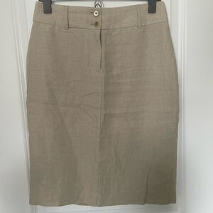Banana Republic Tan Pencil Skirt Knee-Length Work Style